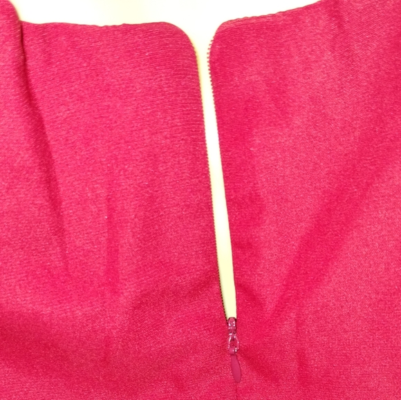 NWT! Red Holiday Fit & Flare Long Dress. - Picture 4 of 7